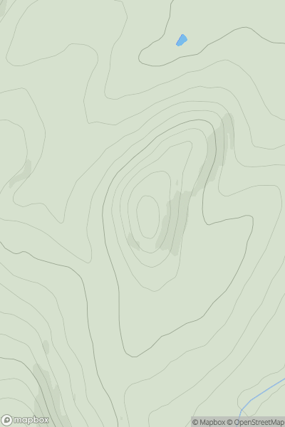 Thumbnail image for Sandy Hill [Firth of Forth to the River Tweed] showing contour plot for surrounding peak